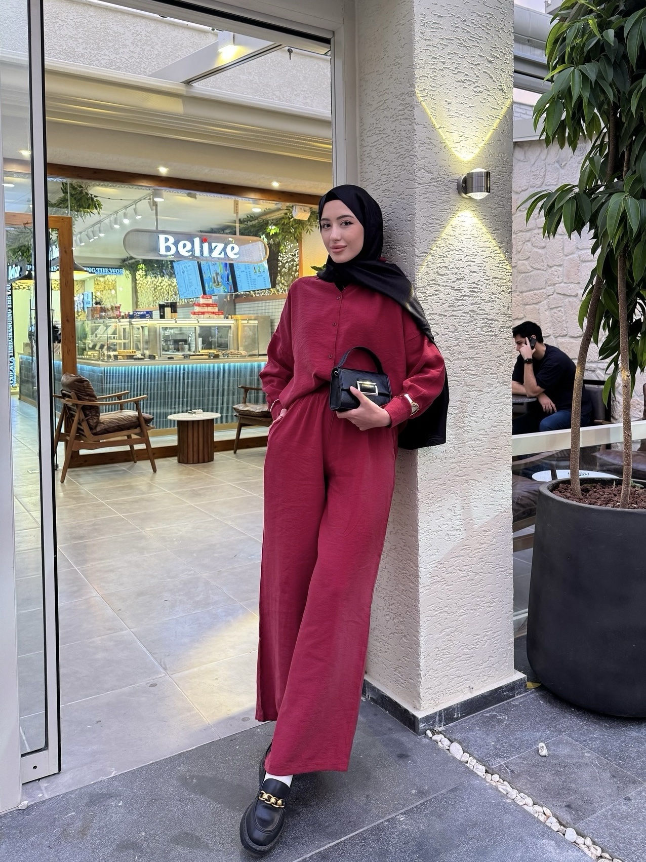 Modal takım - bordo